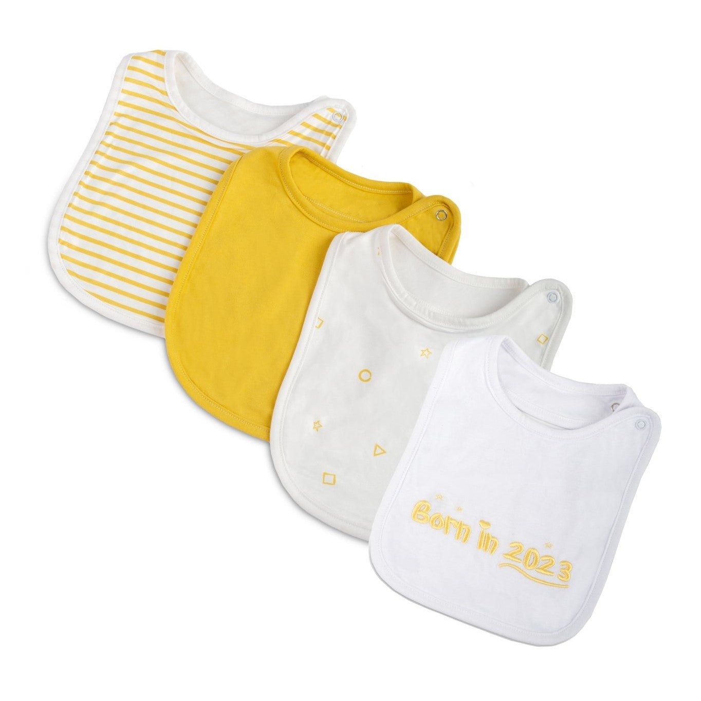 Organic Muslin Bibs, Baby Drool Bibs for Girls Boys, Soft Lap-shoulder  Waterproof Snap Bibs for Teething